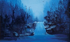 Blue Waterfall