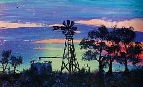 Sunset & Windmill